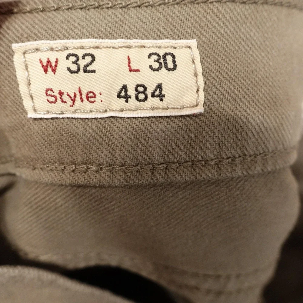 J Crew 484 Jeans Mens 32x30 Brown Slim Fit Tapered Stretch Denim Pants Casual